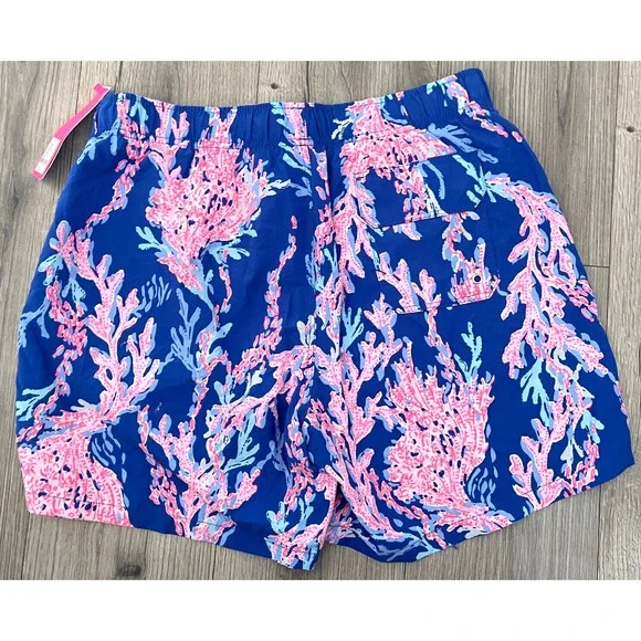 Lilly Pulitzer Men’s Capri Swim Trunks Borealis Blue Swim On Over Sz MEDIUM $98 - Picture 4 of 11